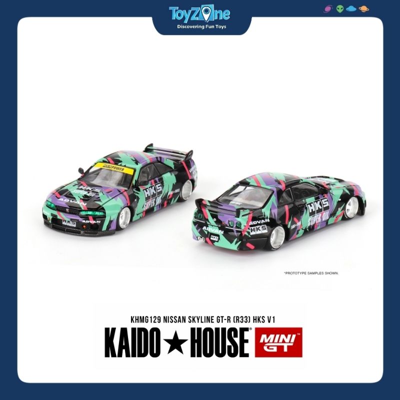 Mô hình xe Nissan Skyline GT-R ( R33 ) 1:64 KAIDO HOUSE x MiniGT