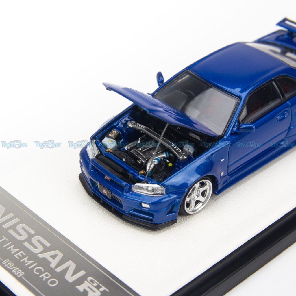  Mô hình xe Nissan Skyline GT-R R34 1:64 Time Micro 