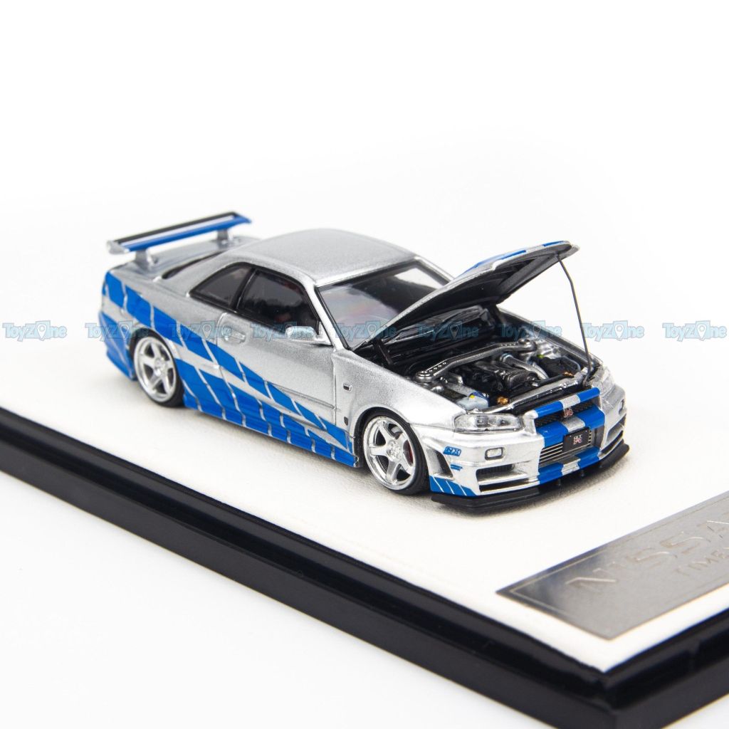  Mô hình xe Nissan Skyline GT-R R34 1:64 Time Micro 