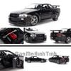 Mô hình xe Nissan Skyline GT-R R34 1:24 Welly Black (3)