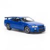 Mô hình xe Nissan Skyline GT-R R34 1:24 Welly Blue