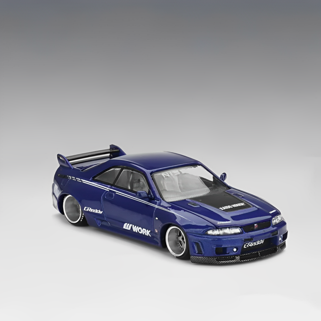  Mô hình xe Nissan Skyline GTR (R33) 1:64 KAIDO WORKS V2 