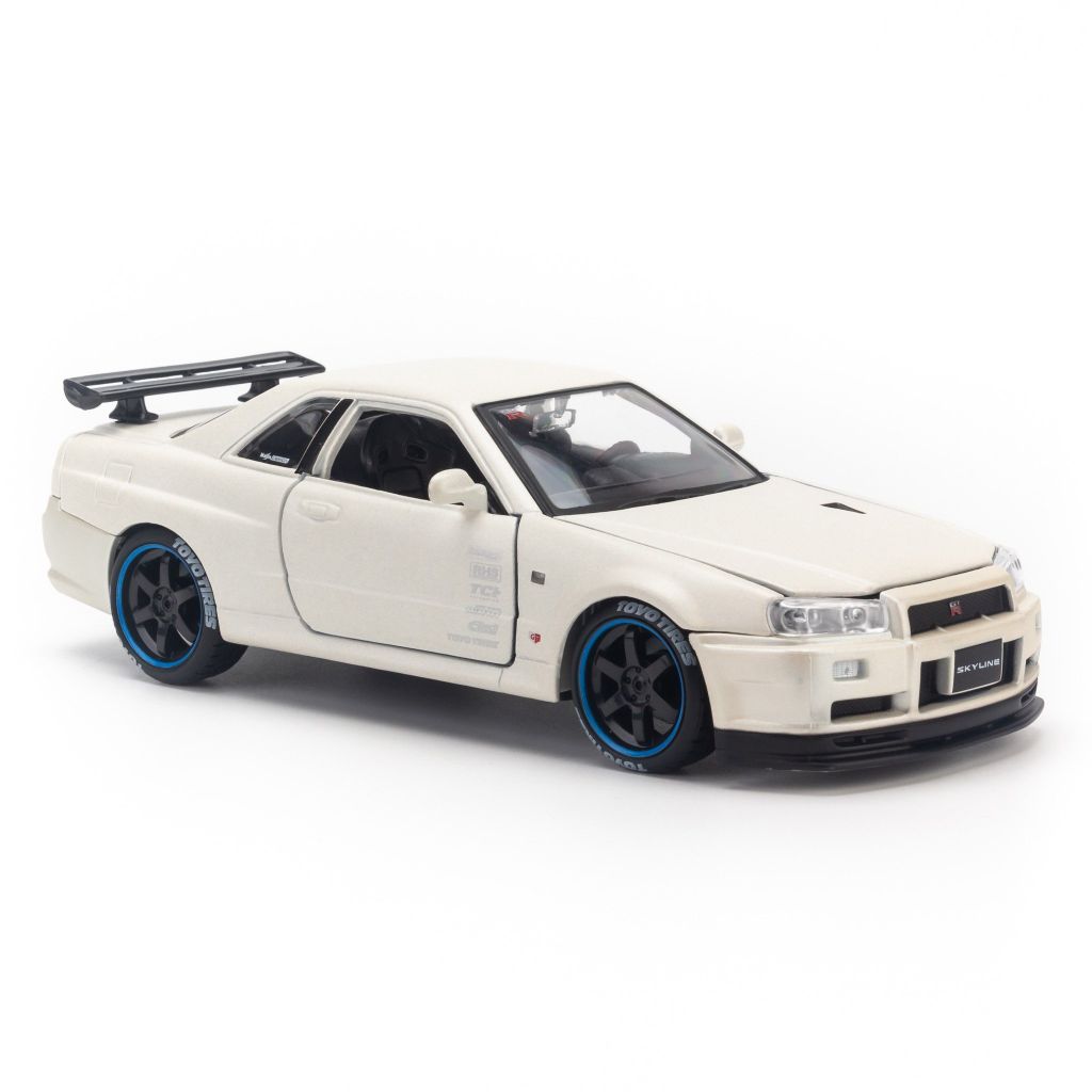  Mô hình xe Nissan skyline GTR R34 1:24 Maisto 32538 