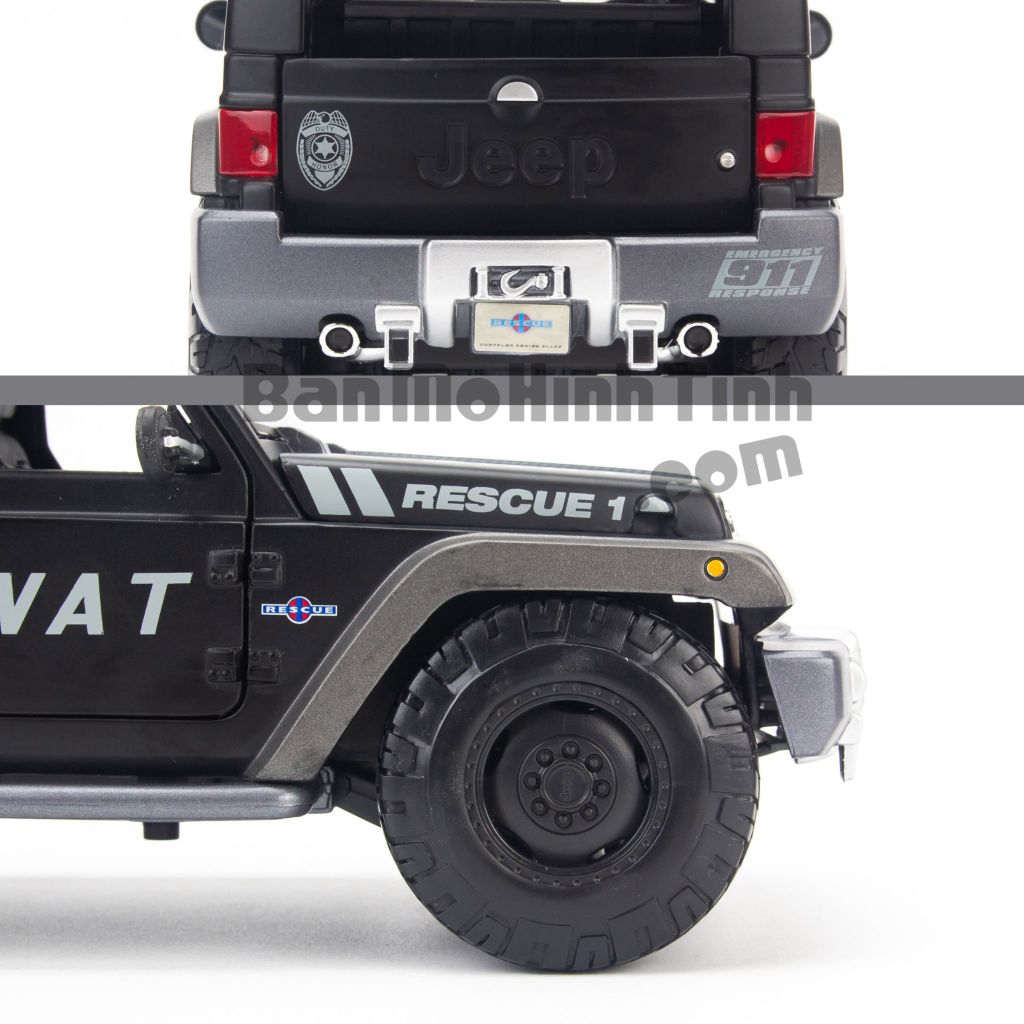 Mô hình xe ô tô Jeep Rescue Concept Police 1:18 Maisto (4)