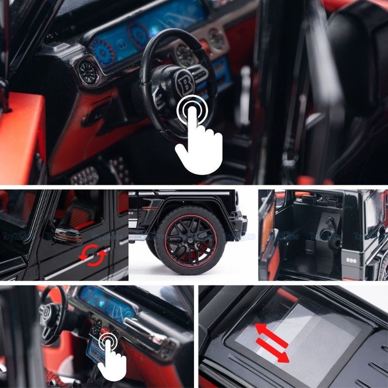  Mô hình xe ô tô Mercedes Brabus G800 1:18 Chezhi 