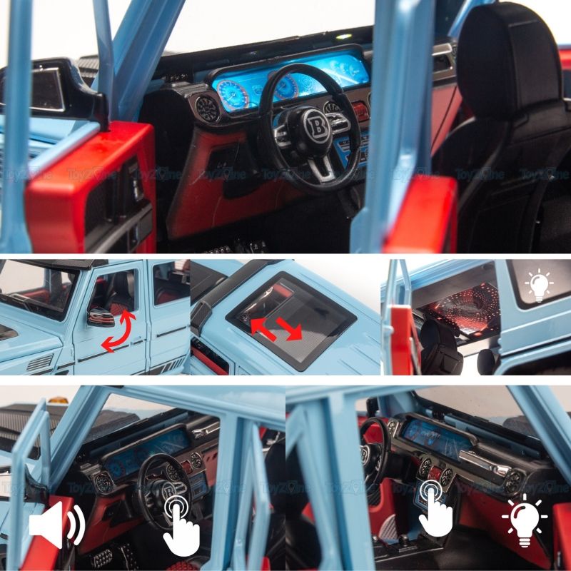  Mô hình xe ô tô Mercedes Brabus G800 1:18 Chezhi 