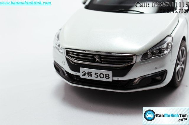 Mô hình xe Peugeot 508 White 1:18 Paudi