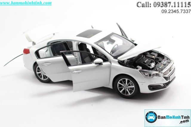 Mô hình xe Peugeot 508 White 1:18 Paudi