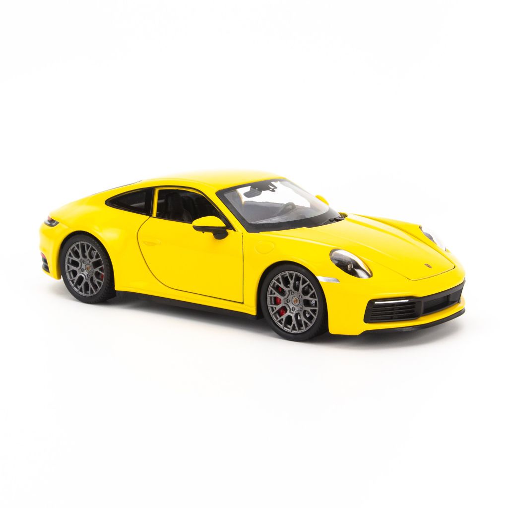 Mô hình xe Porsche 911 Carrera 4S (992) 1:24 Welly Yellow