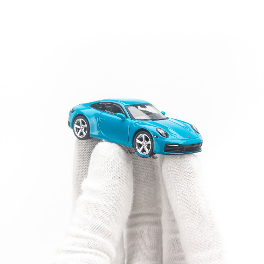Mô hình xe PORSCHE 911 CARRERA S tỷ lệ 124 chính hãng WELLY thể thao sport  hợp kim mô phỏng y như xe thật trang trí taplo ô tô làm quà tặng