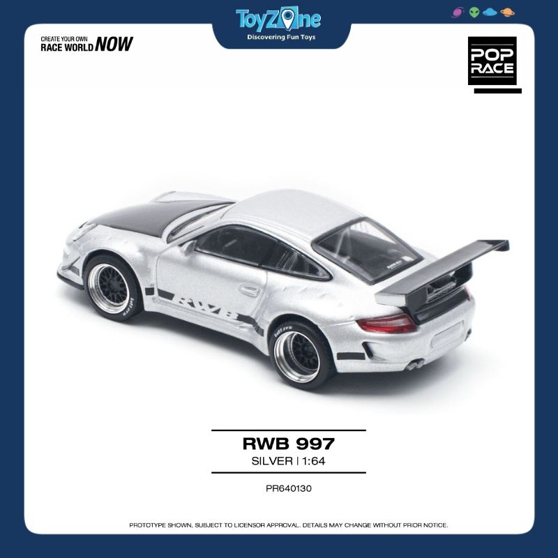  Mô hình xe Porsche 911 RWB ( 997 ) 1:64 POP RACE 
