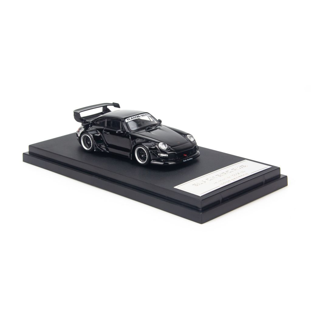  Mô hình xe Porsche 930 Turbo Black Bird 1:64 Mini Station 