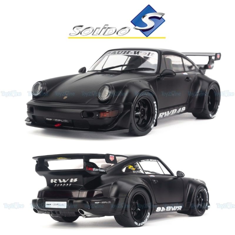  Mô hình xe Porsche RWB Bodykit Darth Vader 2022 1:18 Solido 