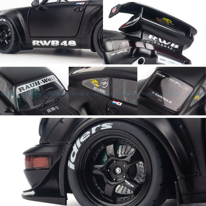  Mô hình xe Porsche RWB Bodykit Darth Vader 2022 1:18 Solido 