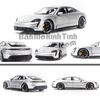  Mô hình xe Porsche Taycan Turbo S 1:24 Welly - 24107 