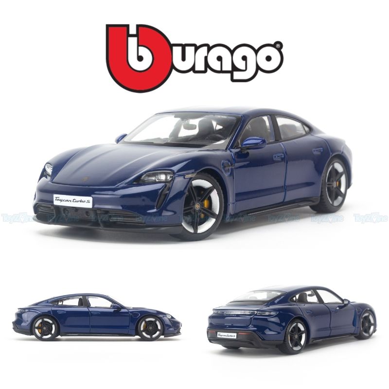  Mô hình xe Porsche Taycan Turbo S 2019 1:24 Bburago 