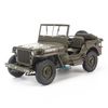 Mô hình xe quân sự Jeep 1941 Willys Convertible 1:18 Welly Green (1)