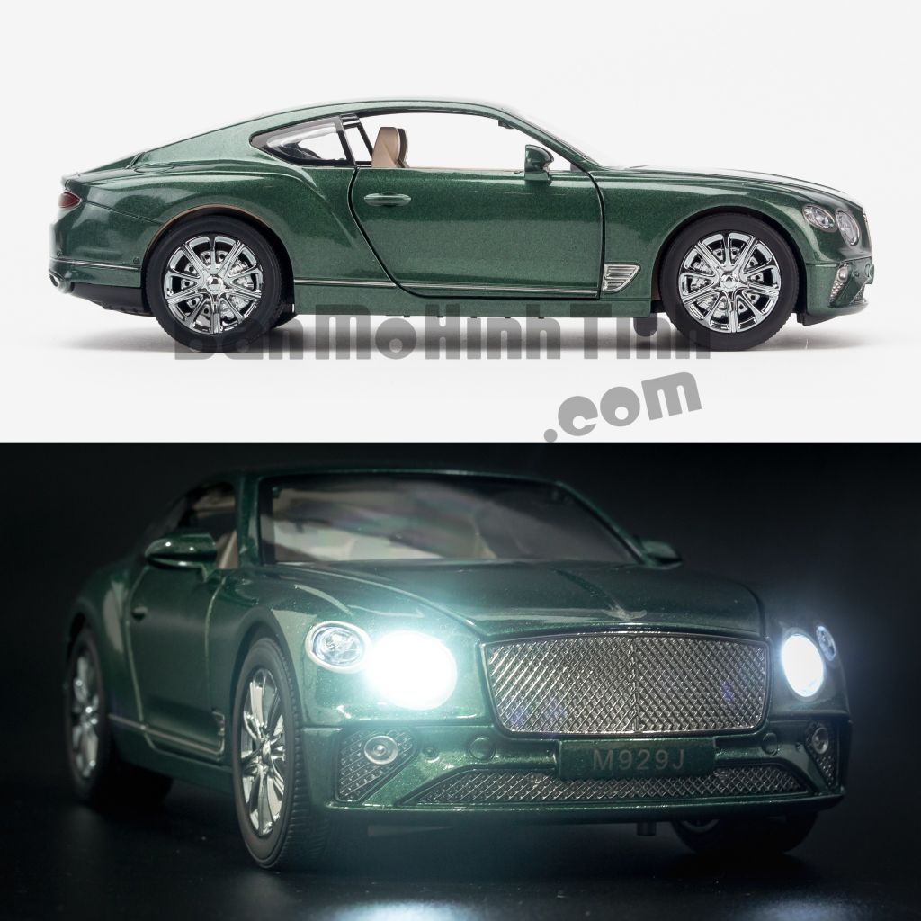 Mô hình xe Bentley Continental GT 1:24 XLG Green (3)