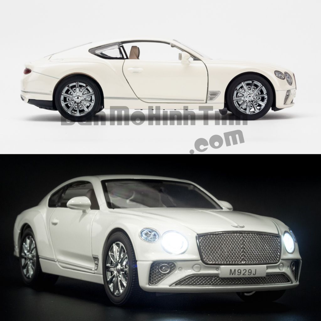 Mô hình xe Bentley Continental GT 1:24 XLG White (3)