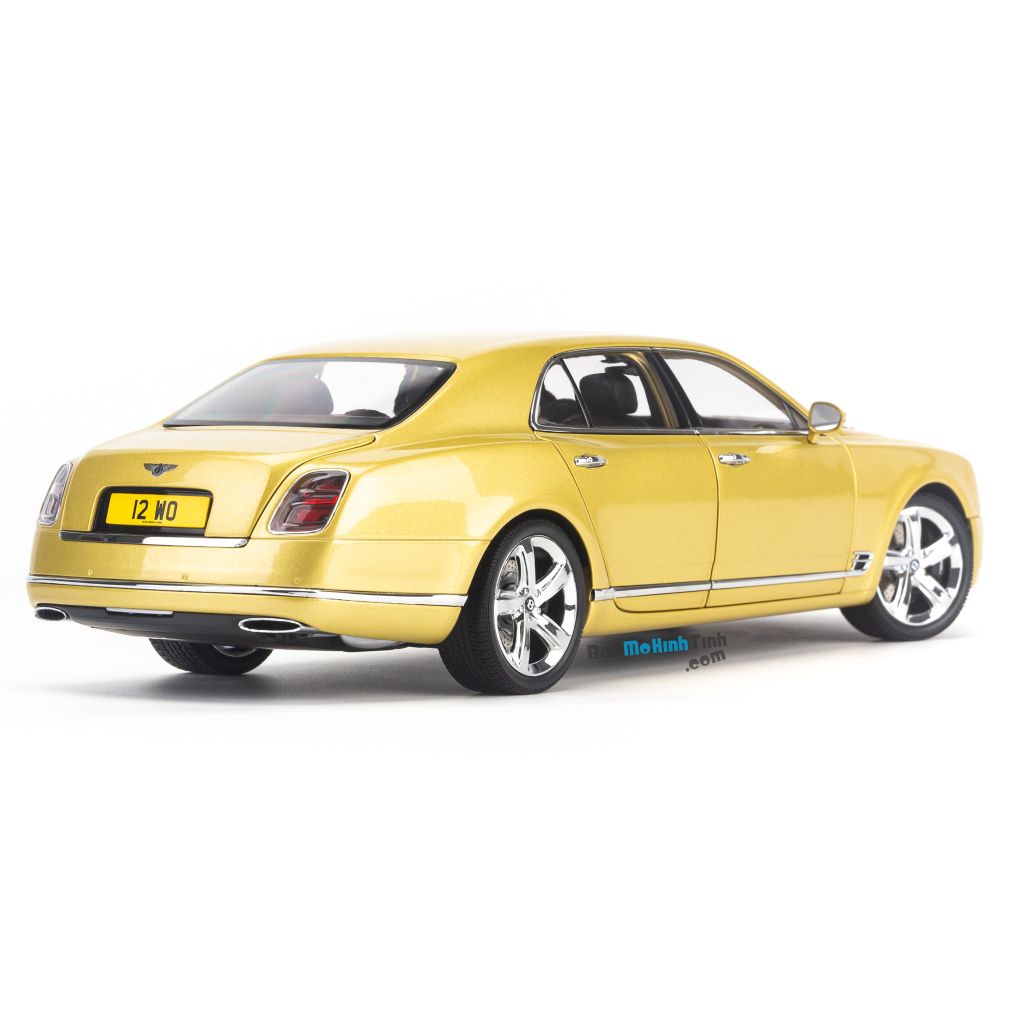 Mô hình xe sang Bentley Mulsanne 1:18 Almost Real Yellow (2)