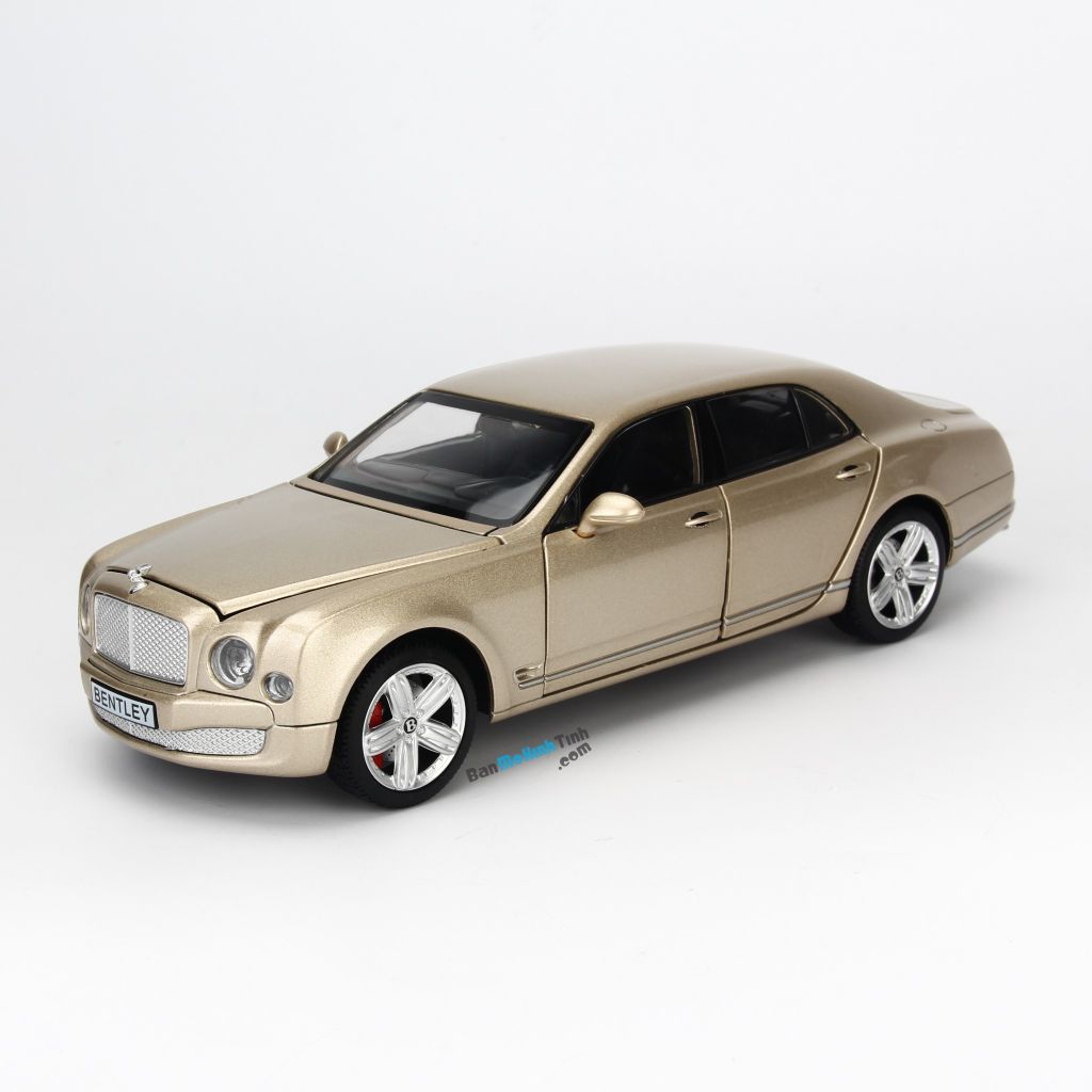 Mô hình xe sang Bentley Mulsanne 1:24 Doublehorse Gold (1)