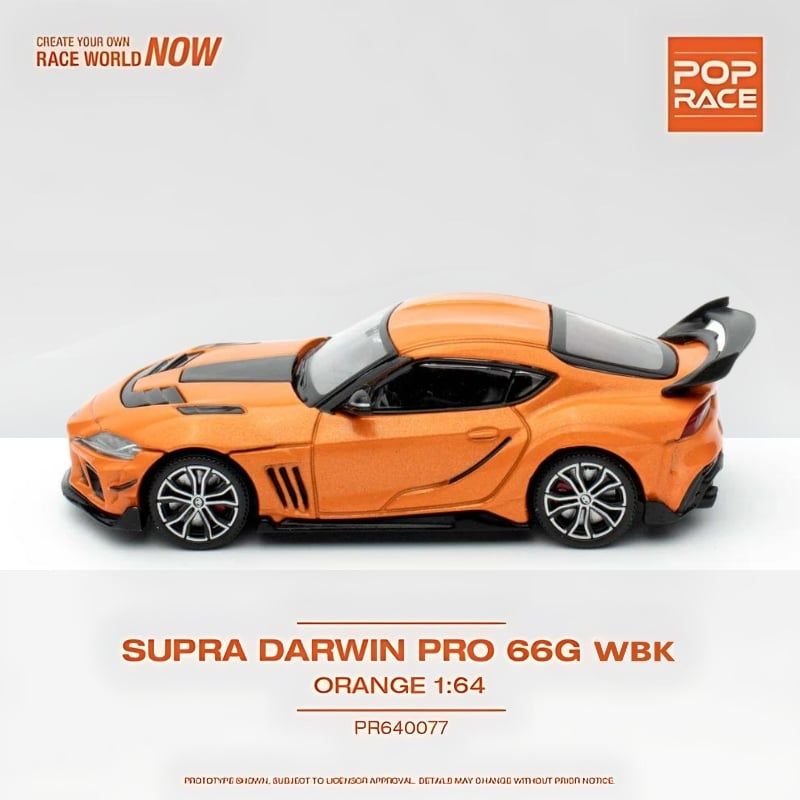 Mô hình xe Supra Darwin Pro 66G WBK 1:64 POP RACE