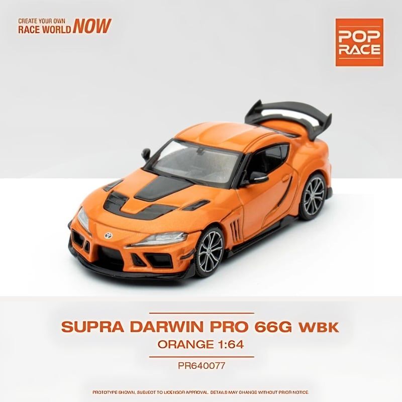 Mô hình xe Supra Darwin Pro 66G WBK 1:64 POP RACE