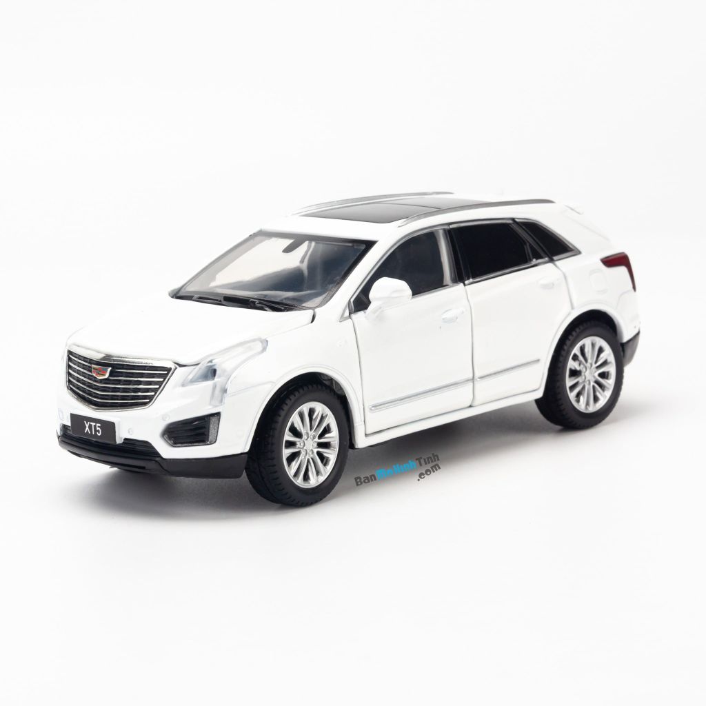 Mô hình xe Cadillac XT5 1:32 Jackiekim White (1)