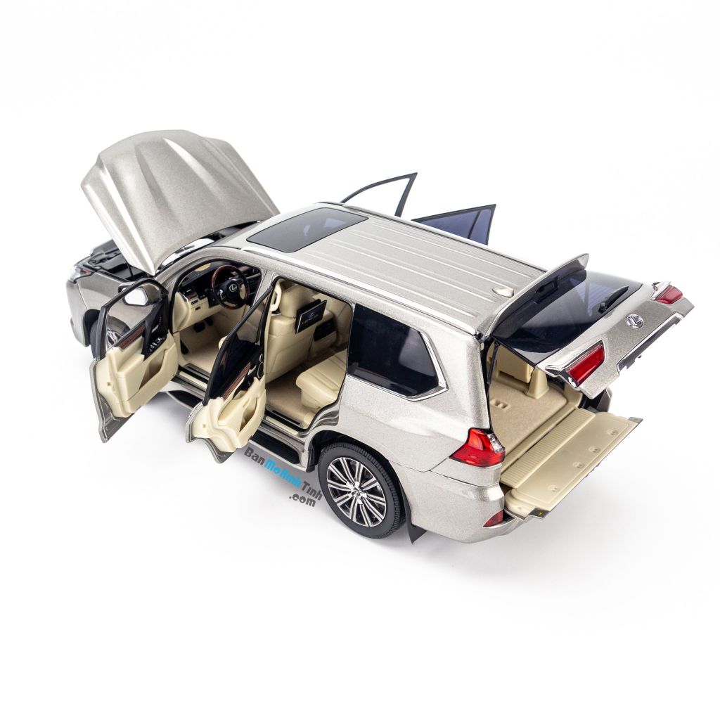 Mô hình xe Lexus LX570 1:18 Kyosho Silver (9)
