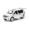 Mô hình xe suv Nissan Patrol 1:32 JKM silver (5)