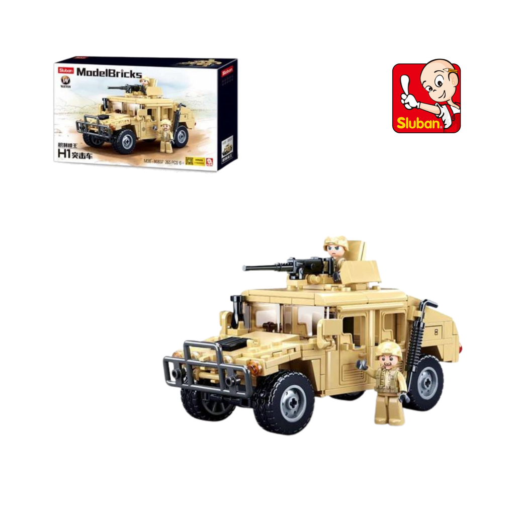 Bộ đồ chơi mô hình lắp ráp Xe địa hình Hummer H1 Sluban
