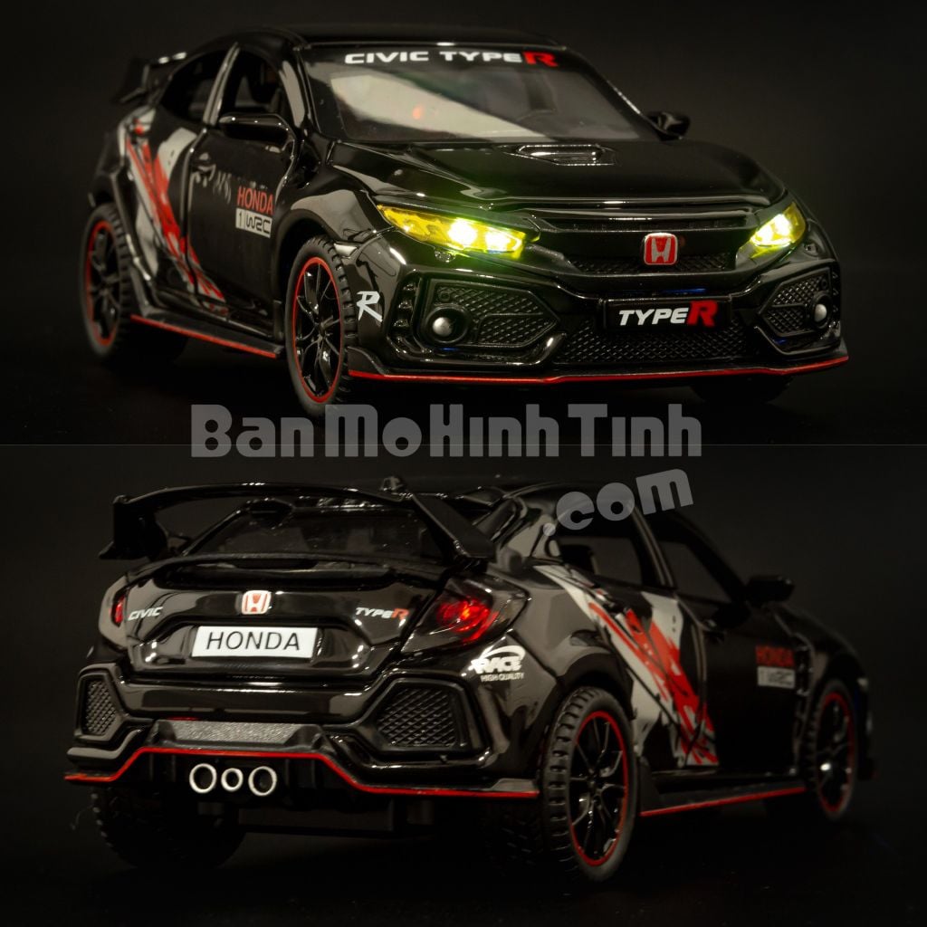 Mô hình xe Honda Civic TYPE-R 1:32 Double horses Black (3)