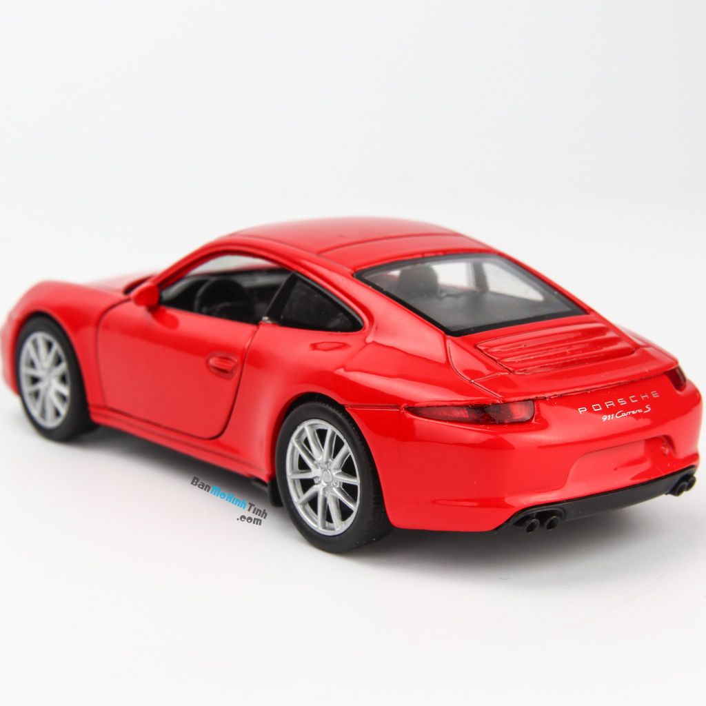 Mô hình xe Porsche 911 Carrera S 1:36 Welly Red- 43661 – 