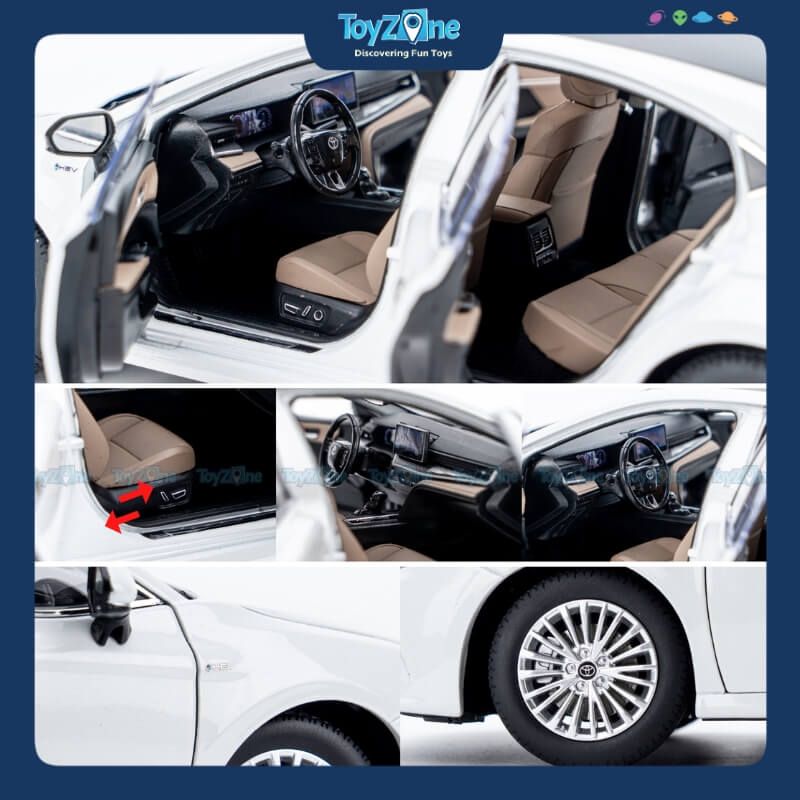 Mô hình xe Toyota Camry 2024 1:18 Paudi