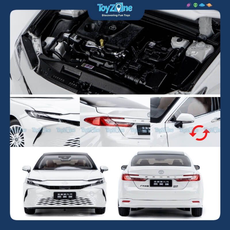 Mô hình xe Toyota Camry 2024 1:18 Paudi