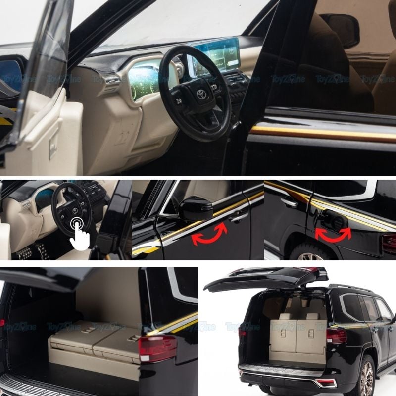  Mô hình xe Toyota Land Cruiser LC300 1:18 CHEZHI 