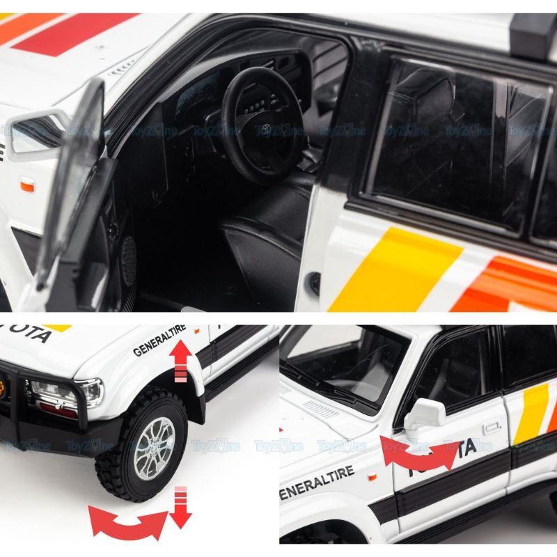 Mô hình xe Toyota Land Cruiser LC80 Off-Road 1:24 CHEZHI