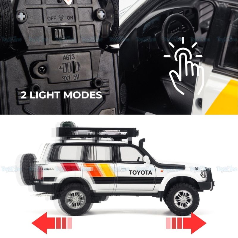 Mô hình xe Toyota Land Cruiser LC80 Off-Road 1:24 CHEZHI