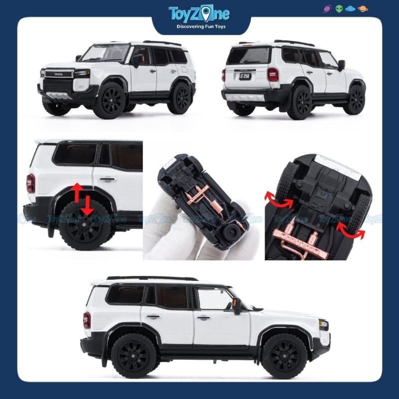 Mô hình xe Toyota Land Cruiser Prado LC250 1:64 GCD