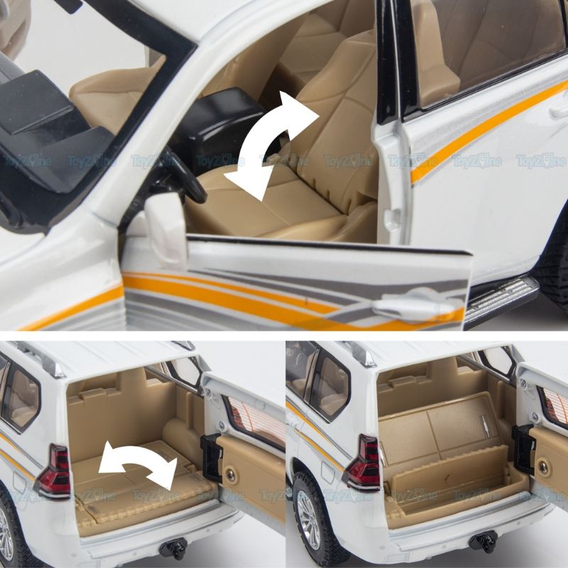 Mô hình xe Toyota Prado 1:24 CCA