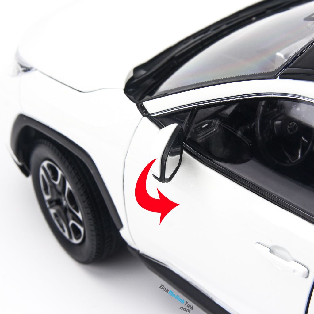 Mô hình xe SUV Toyota RAV4 2019 White 1:18 Dealer (14)