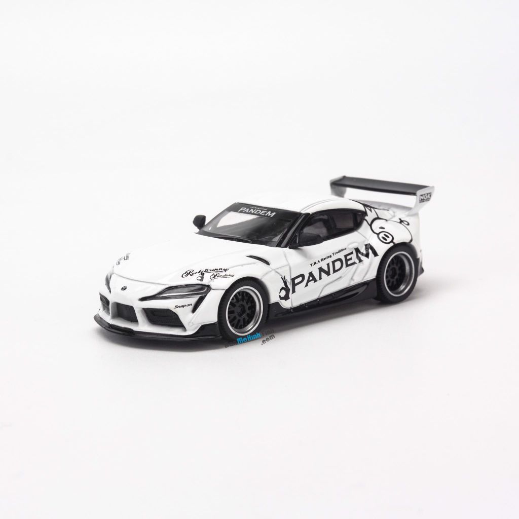 Mô hình xe Toyota Supra JZA80 1:64 MiniGT White 180 (1)