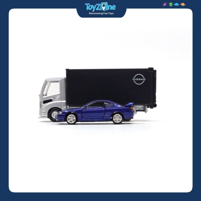 Mô hình xe Transporter Truck And Nissan Silvia S15 TOMICA PREMIUM