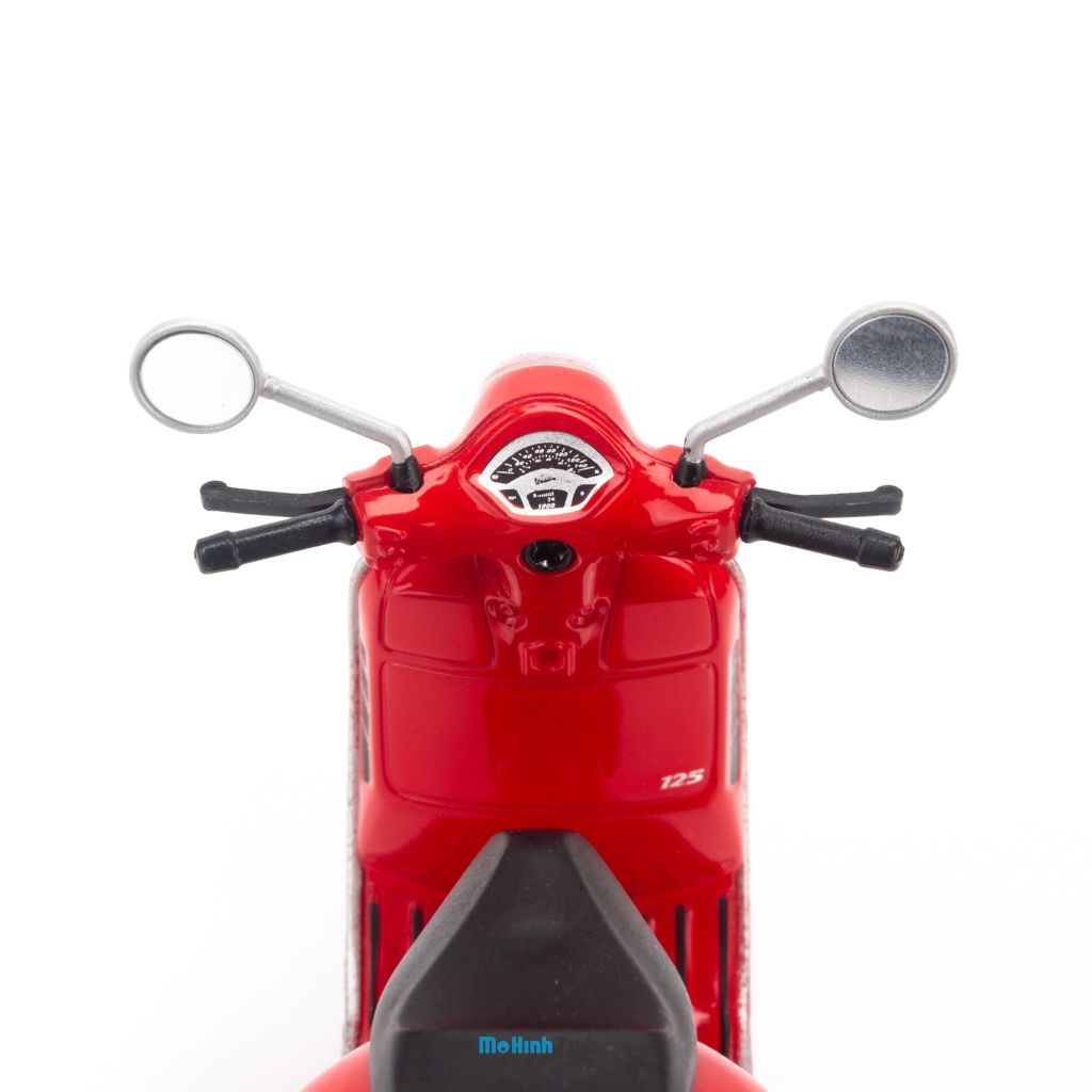 Mô hình xe Vespa GTS 125cc 2017 1:18 Welly Red (6)