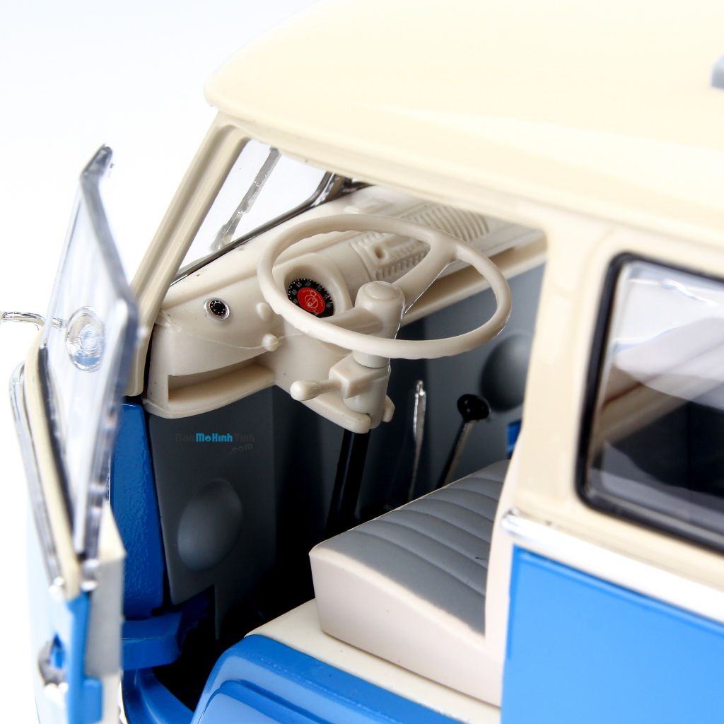  Mô hình xe Volkswagen T1 Bus - 1963 1:18 Welly 