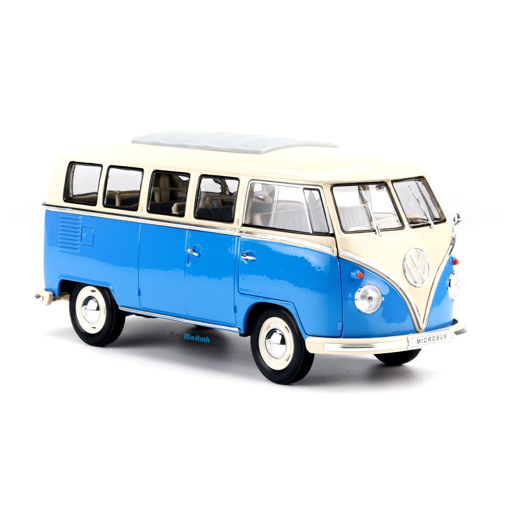  Mô hình xe Volkswagen T1 Bus - 1963 1:18 Welly 