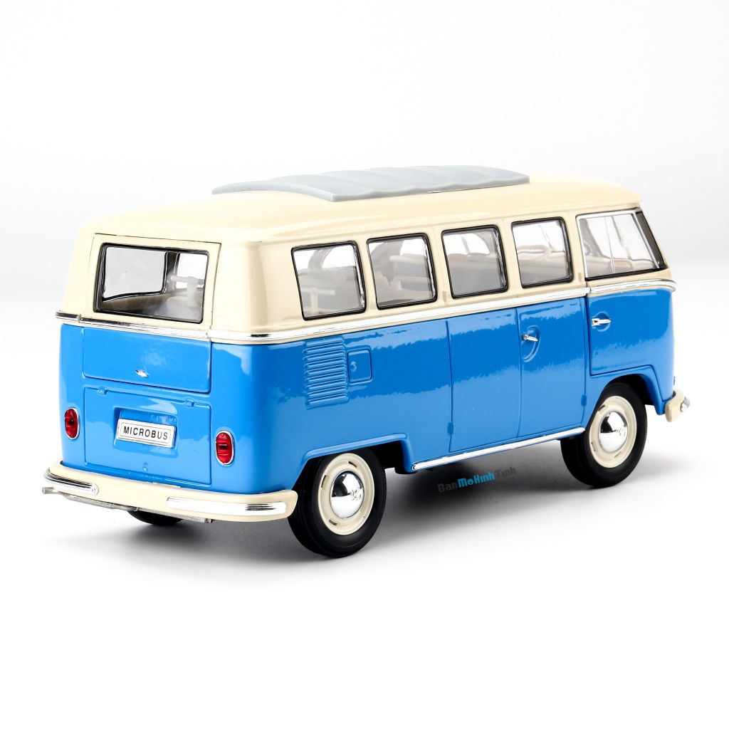  Mô hình xe Volkswagen T1 Bus - 1963 1:18 Welly 