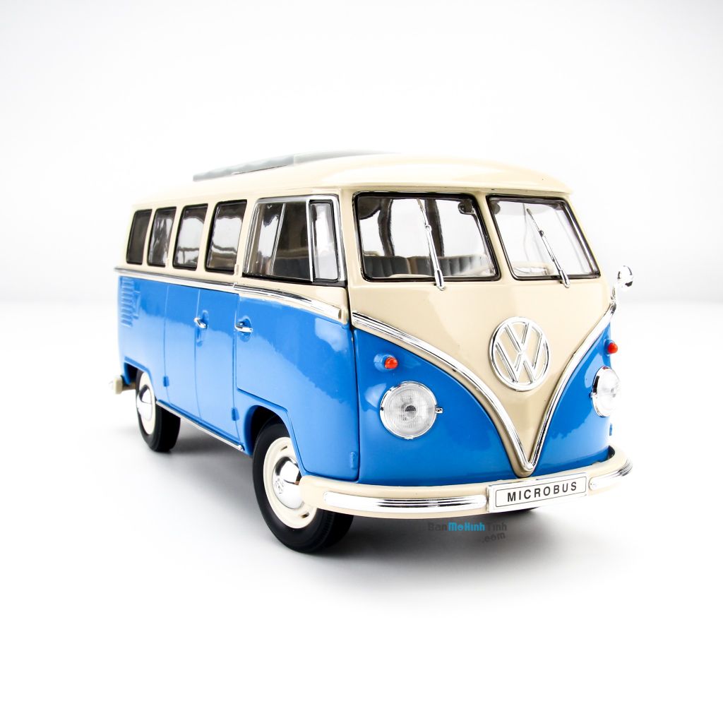  Mô hình xe Volkswagen T1 Bus - 1963 1:18 Welly 