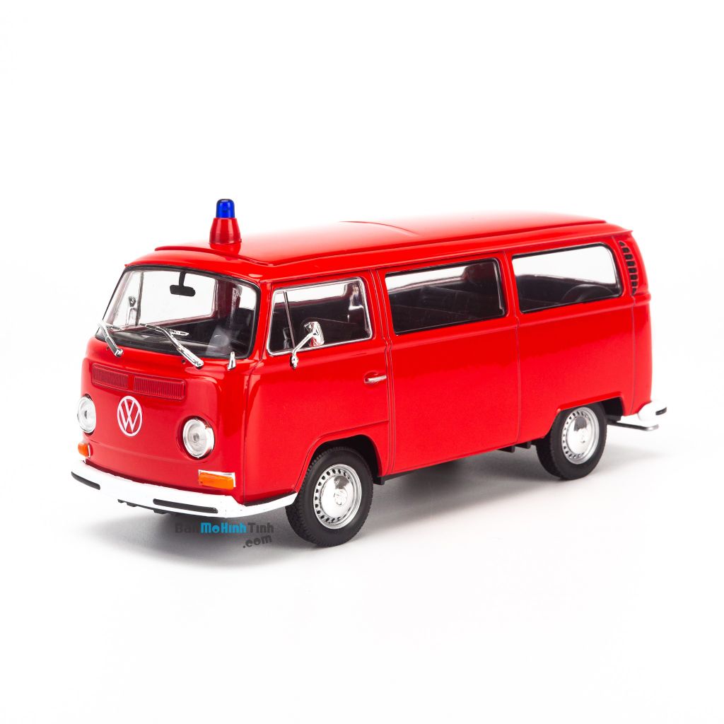 Mô hình xe 1972 Volkswagen Bus T2 1:24 Welly Red giá rẻ (1)