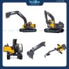 Mô hình xe Volvo FH16 Truck & Volvo Excavator 1:43 MAISTO